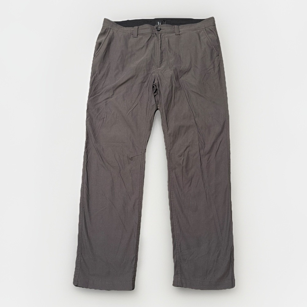 Prana Breathe Pants Mens 38x29.5‎ Slim Fit Stretch Nylon Outdoor Casual
